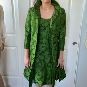 Vtg 1950s RARE Helga Emerald Green dress and jacket Vtg 10 = S/M now 2 pieces